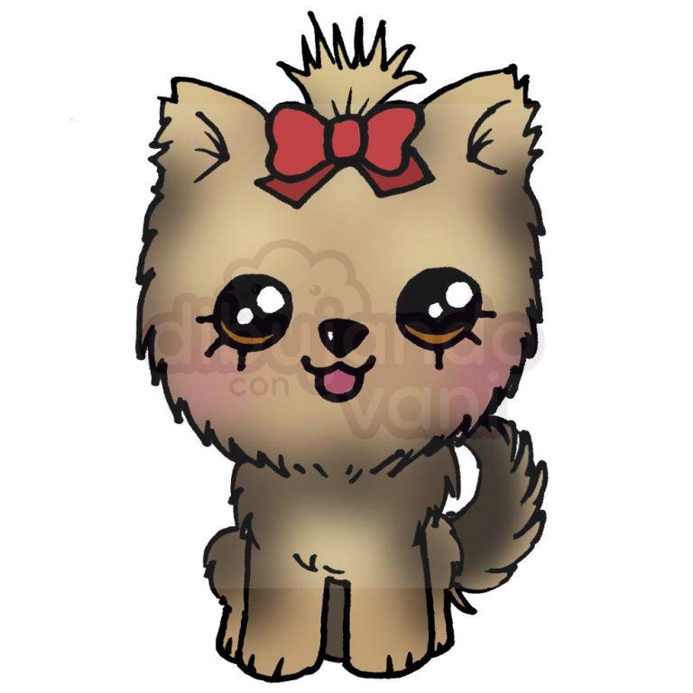 perro-yorkshire-terrier-kawaii – Dibujando con Vani
