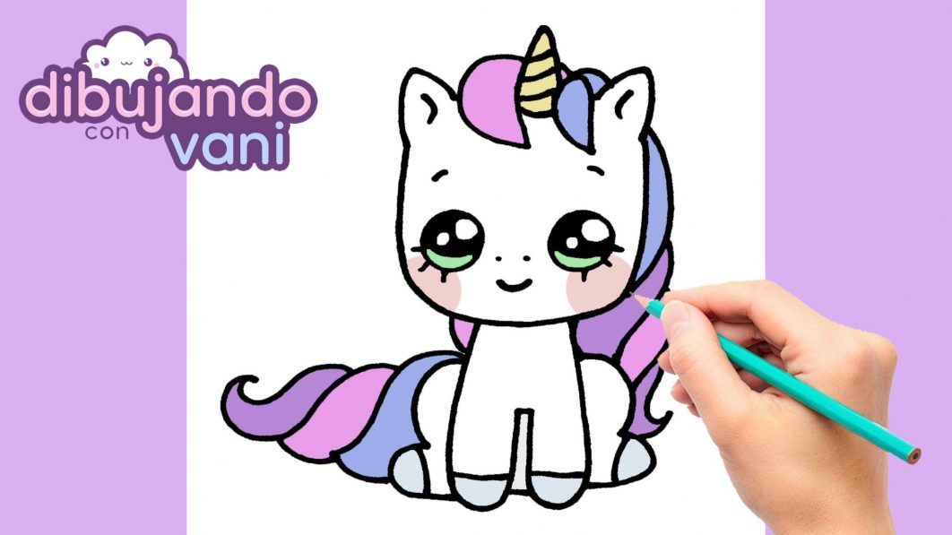 Como dibujar unicornios kawaii