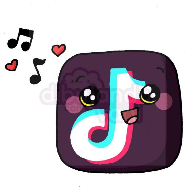 logo-tik-tok-kawaii - Dibujando con Vani