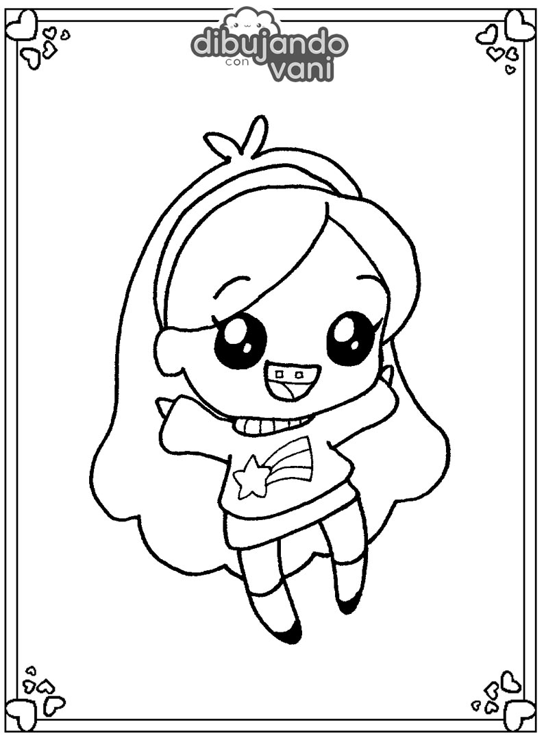 Dibujos De Gravity Falls Kawaii Para Colorear Images And Photos Finder