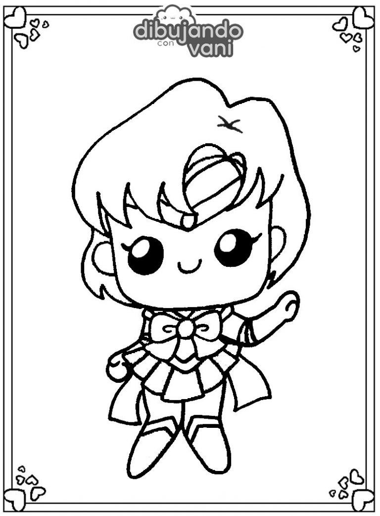 Dibujo De Sailor Mercury Para Imprimir Y Colorear Dibujando Con Vani 5065