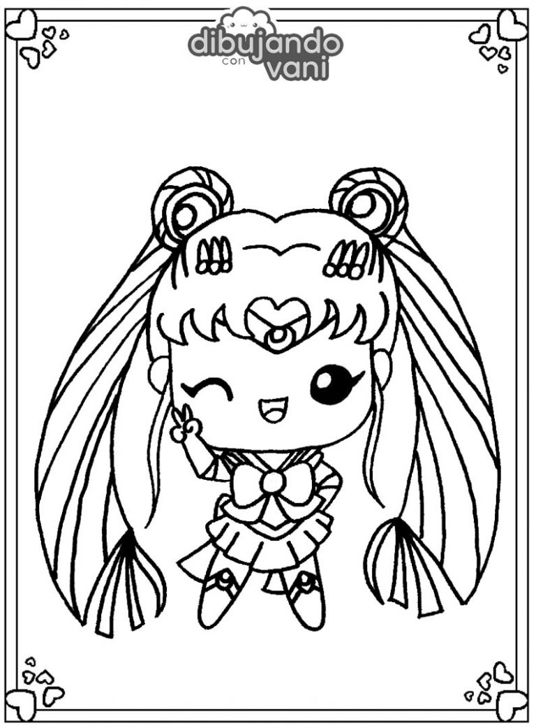 Dibujo De Un Sailor Moon Para Imprimir Y Colorear Dibujando Con Vani Reverasite