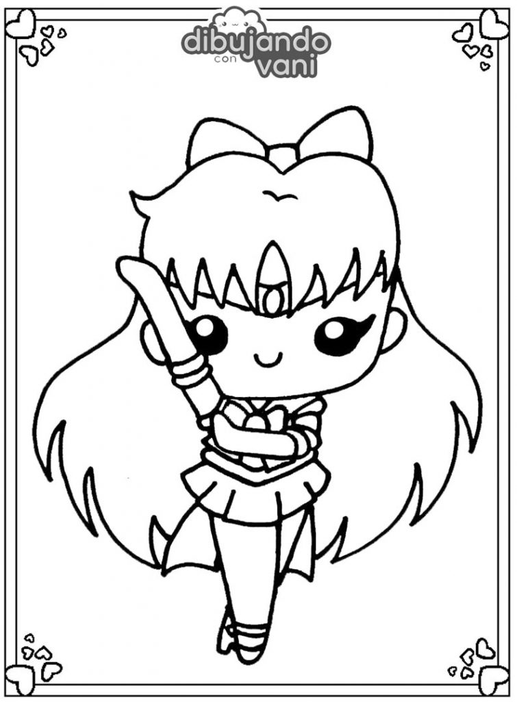 Dibujo De Sailor Venus Para Imprimir Y Colorear