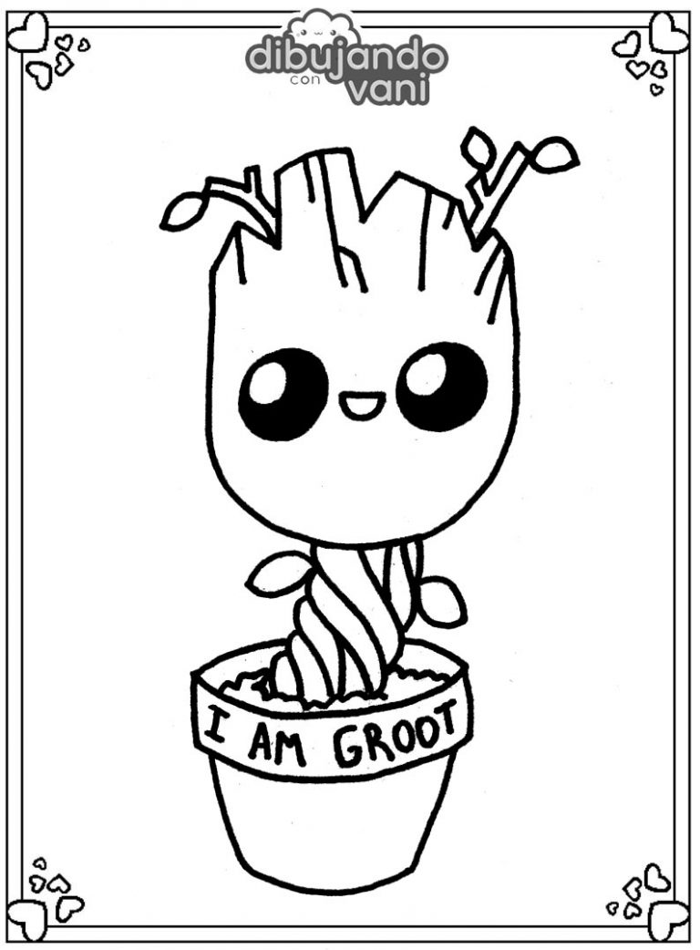 Dibujo De Groot Para Imprimir Y Colorear Dibujando Con Vani