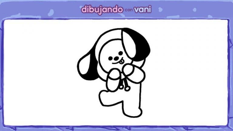 Chimmy de bt21 kawaii para colorear - Dibujando con Vani