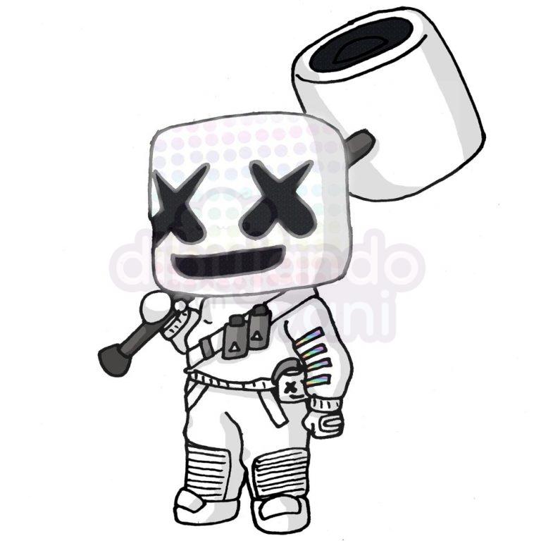 Marshmello-fortnite-kawaii.jpg - Dibujando Con Vani