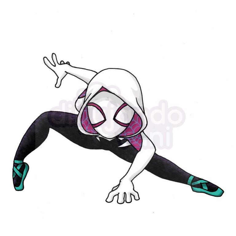 spiderwoman kawaii - Dibujando con Vani